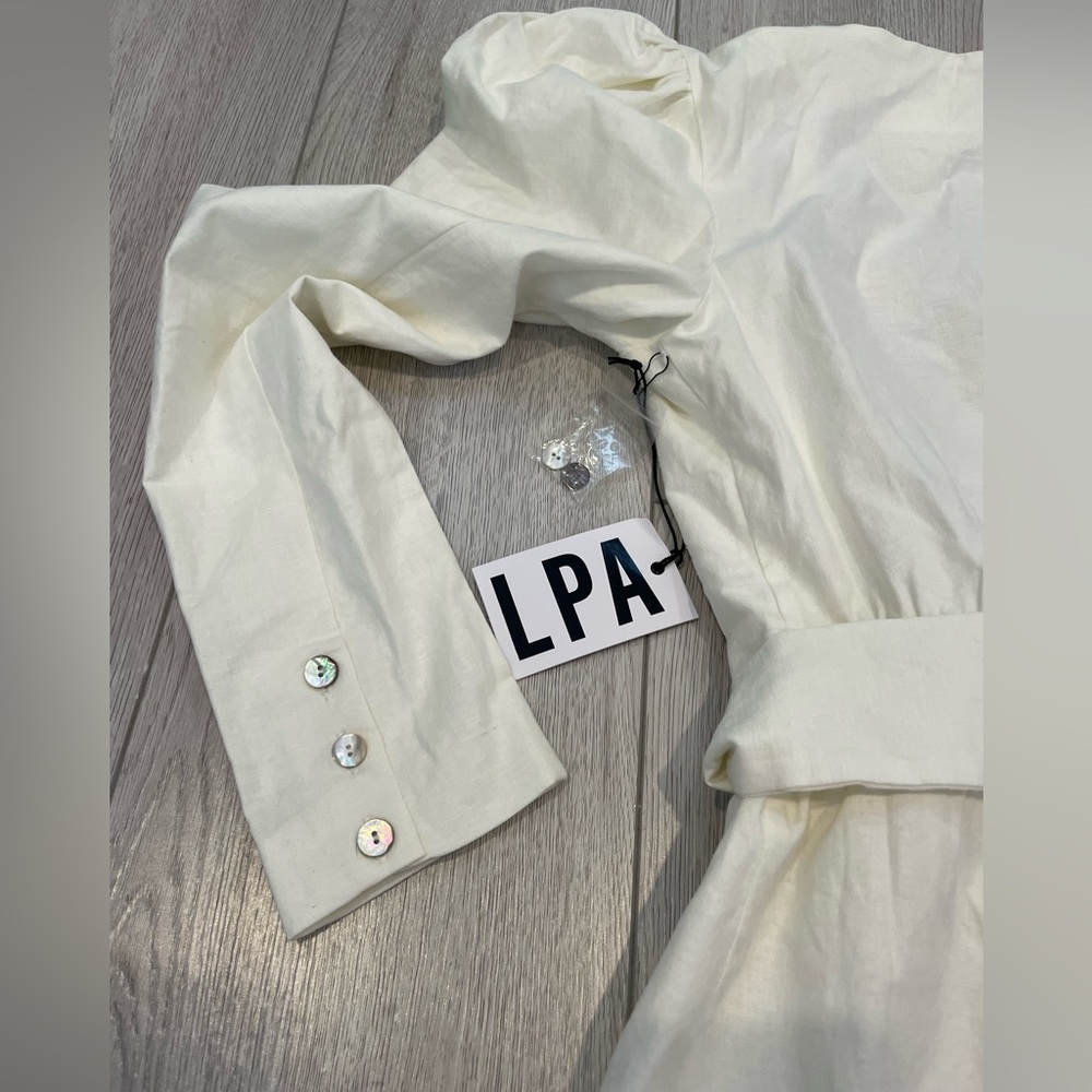 NWT LPA Revolve Linen Dress - Picture 8 of 16